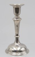 Auktion 343 / Los 11041 <br>830er Silber-Leuchter, 77gr., ca. H-15cm.