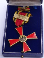 Los 7040 <br>Bundesverdienstkreuz mit Jubil&auml;umszahl 50 und Miniatur