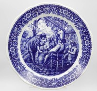 Los  <br>Wandteller, Boch féres, Delfts, D-34,5cm.