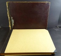 Los 3021 <br>2x Grossb&auml;nde "Denkm&auml;ler der Kunst...." 1884, mit vielen Skizzen etc., 31x42 cm, 1x Einband besch&auml;digt