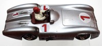 Los 12042 <br>Schuco Studio III Mercedes-Benz W196 Stromlinie, orig. Karton, Schl&uuml;sselwerk l&auml;uft, bespielte Erhaltung, L- ca. 20,5cm.
