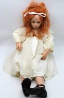 Los 12049 <br>gr. K&uuml;nstler-Puppe, Jan Garnett 1992, Shelby, ca. H-70cm.