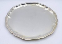 Auktion 343 / Los 11126 <br>Wilkens Platte, Silber 835/000, D. 23cm, 302g.