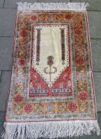 Los 13031 <br>Seidenbr&uuml;cke "Kayseri ipek" T&uuml;rkei, 72x113 cm, gut erhalten