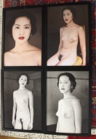 Los 5030 <br>4x Aktfotografien, wohl 70/80er Jahre, gerahmt/Glas, je RG 53 x 37,5cm.