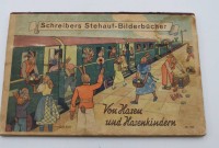 Auktion 343 / Los 3027 <br>Schreibers Stehauf-Bilderbücher, Von Hasen und Hasenkindern, wohl 40er Jahre, Alters-Gebrauchsspuren