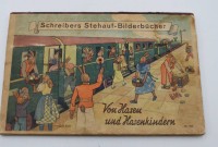 Los 3027 <br>Schreibers Stehauf-Bilderb&uuml;cher, Von Hasen und Hasenkindern, wohl 40er Jahre, Alters-Gebrauchsspuren