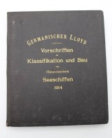 Los 3034 <br>Germanischer Lloyd - Vorschriften f&uuml;r Klassifikation und Bau von flu&szlig;eiernen Seeschiffen, 1914