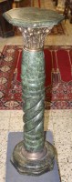 Auktion 343 / Los 14022 <br>schöne Blumensäule, Marmor, wohl um 1900, H-99cm, D-32cm