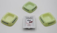 Los  <br>4x Ascher, 3x Glas mit Pernod-Werbung, 1x Porzellan Fomel1 Monaco, Glas ca. 11,5 x 11,5cm, 1x bestossen