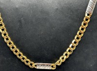 Auktion 344 / Los 1003 <br>schwere GG-WG Halskette  "Sems" 14 Kt (-585-)ca. 60 cm, 15,5 gr.