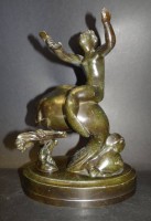 Auktion 344 / Los 15032 <br>Just Andersen 1894-1943 ,Kind des Meeres, gemarkt "Just" Denmark, Nr. D 211 4, wohl Eisen/Bronze, H-25 cm, T-16 cm