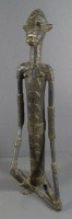 Auktion 344 / Los 15046 <br>hohe afrikan. Bronze eines Häuptlings der Dogon, Mali, H-41 cm, 3 kg., Alter?