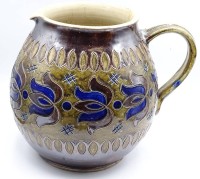 Auktion 344 / Los 9013 <br>Großer Keramik Krug,Handarbeit,H- 23cm