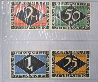 Auktion 344 / Los 6031 <br>4x Notgeldscheine 1921, Giera-Reuss