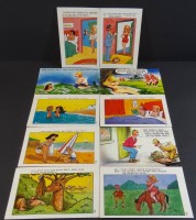 Auktion 344 / Los 6049 <br>10x englische Scherz-Postkarten, ungelaufen