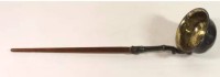 Auktion 368 / Los 11040 <br>Kelle, 800er Silber, Holzgriff nicht original, L-36cm