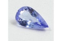 Auktion 371<br>Blauer Tansanit im Tropfenschliff, 1,93 Ct., 1,1 x 0,6 x 0,3 cm