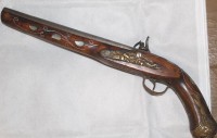 Auktion 344 / Los 7048 <br>kurze Steinschlosspistole,  L-42cm