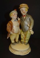 Auktion 344 / Los 9040 <br>2 Clowns, nur Germany gemarkt, Stand Unterseite div. Chips, H-14 cm