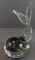 Auktion 344 / Los 10040 <br>Walfisch aus Glas, H-19 cm