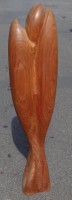 Auktion 361<br>Pierre SCHUMANN (1917-2011), hohe Holzskulptur (H-115 cm), in Boden 2 Stempel, abgebildet im Werksverzeichnis