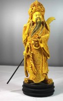 Auktion 344 / Los 15533 <br>Kunstmasse-Figur, Krieger, China, div. Beschädigungen und geklebt., H-33cm.