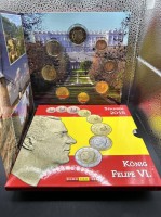 Auktion 344 / Los 6085 <br>Euro Kursmünzensatz Spanien 2015, König Felipe VI.