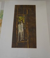 Auktion 344 / Los 5030 <br>Michele MAINOLI, 1966 (1927-1991) Nacktes Paar, Lithografie, BG 65x50 cm