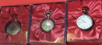 Auktion 345 / Los 2000 <br>3x neuwertige Quartz Taschenuhren,