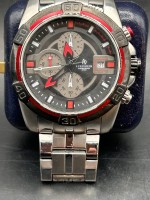 Auktion 345 / Los 2008 <br>Quartz Armbanduhr  Auersheim Chronometer 1T984, orig. Band, optisch gut erhalten, nicht überprüft