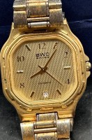 Auktion 345 / Los 2012 <br>BWC Swiss Quartz Armbanduhr, nicht überprüft