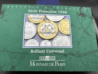 Auktion 345 / Los 6007 <br>Münzsatz Frankreich 1998, in Blister