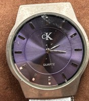 Auktion 371<br>flache Calvin Klein HAU, Quartz, Metallband, nicht gepr&uuml;ft