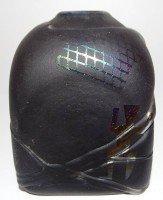 Auktion 345 / Los 10041 <br>moderne schwere Kunstglasvase, H-9 cm, 7x7 cm