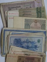 Auktion 345 / Los 6036 <br>ca. 45 Banknoten, Deutsches Reich und Polen