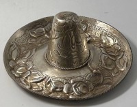 Auktion 345 / Los 11032 <br>Silber-925- Sombrero, Handarbeit Mexico,122 gr., D-16 cm, H-7 cm