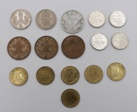Auktion 346 / Los 6014 <br>16x Kleinmünzen, England u. Frankreich, neuzeitl.
