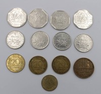 Auktion 346 / Los 6015 <br>13x Kleinmünzen, Frankreich, neuzeitl. 0