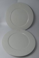 Auktion 364<br>2x grosse Platzteller "KPM" Berlin, mit Medaillons, D-32,5 cm