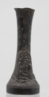 Auktion 346 / Los 15031 <br>Zinn-Vase, wohl um 1900, Reliefdekor, ca. H-16cm.