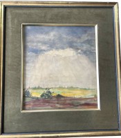 Auktion 346 / Los 4038 <br>Johan Conrad Ulrich LEGNER (1859-1932) "weite Landschaft" Aquarell, ger/Glas, RG 49x45 cm