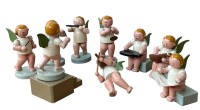 Auktion 347 / Los 15024 <br>10 tg Erzgebirge Engelskapelle, H-ca. 6 cm, einige Fehlteile