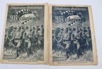 Auktion 347 / Los 7006 <br>2 Ausgaben "Illustrierte Geschichte des Weltkrieges", Heft 33 u. 146, Alters-u. Gebrauchsspuren