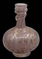 Auktion 351 / Los 10034 <br>leicht lüstrierende Vase auf klaren Stand, wohl Murano, H-15 cm