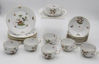 Auktion 347 / Los 8027 <br>8x kompl. Gedecke, Herend, Dekor Rothschild, Tassen H-5,4cm.