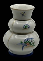 Auktion 347 / Los 8043 <br>kl. Art Deco Vase "Hüttensteinach", Thüringen, Gebrauchsspuren, H-13 cm
