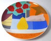 Auktion 347 / Los 8061 <br>Rosenthal Künstlerteller 1985, Tom Wesselmann, limitiert, D-26 cm