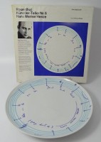 Auktion 366<br>Rosenthal K&uuml;nstlerteller Nr. 6 in OVP, Hans Werner Henze,D-26 cm, limitiert