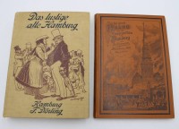 Auktion 347 / Los 3017 <br>Der große Brand und der Wiederaufbau von Hamburg, 1892 und Das lustige alte Hamburg, 1912, je mit Altersspuren